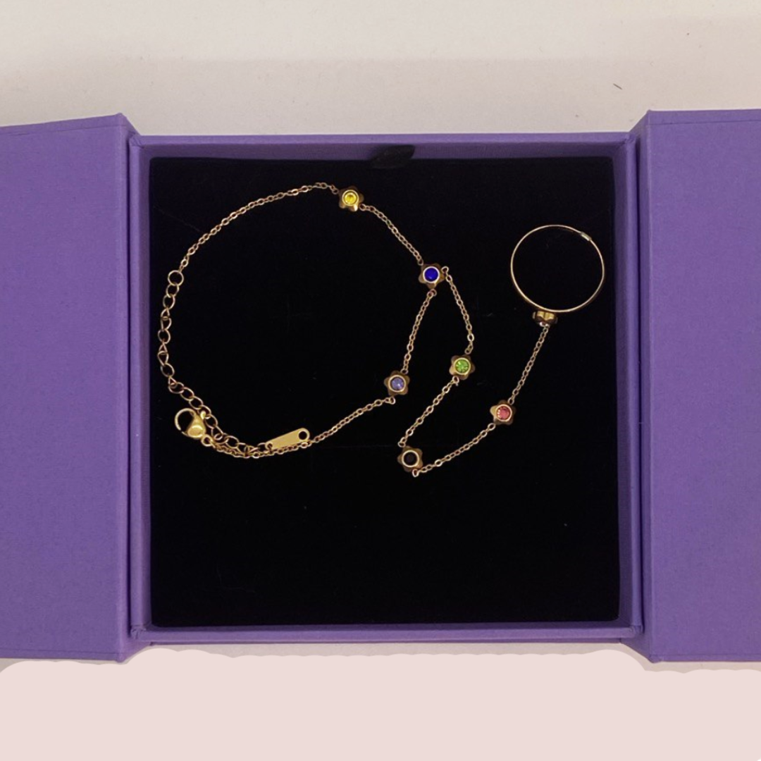 Adaa Ring Chain Bracelet