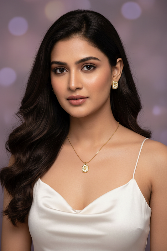 Havoria MOP Rose Necklace Set