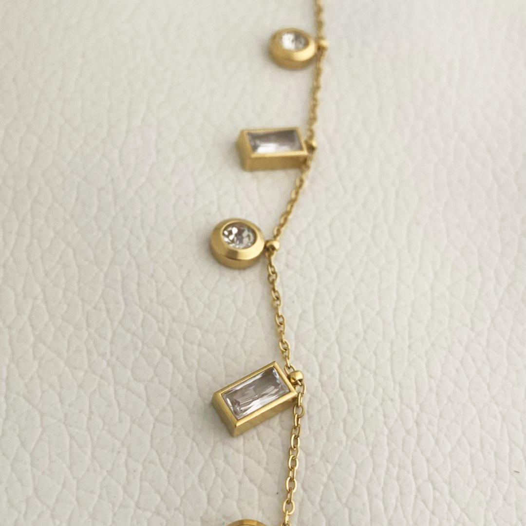 Mia Dainty White Stone Bracelet