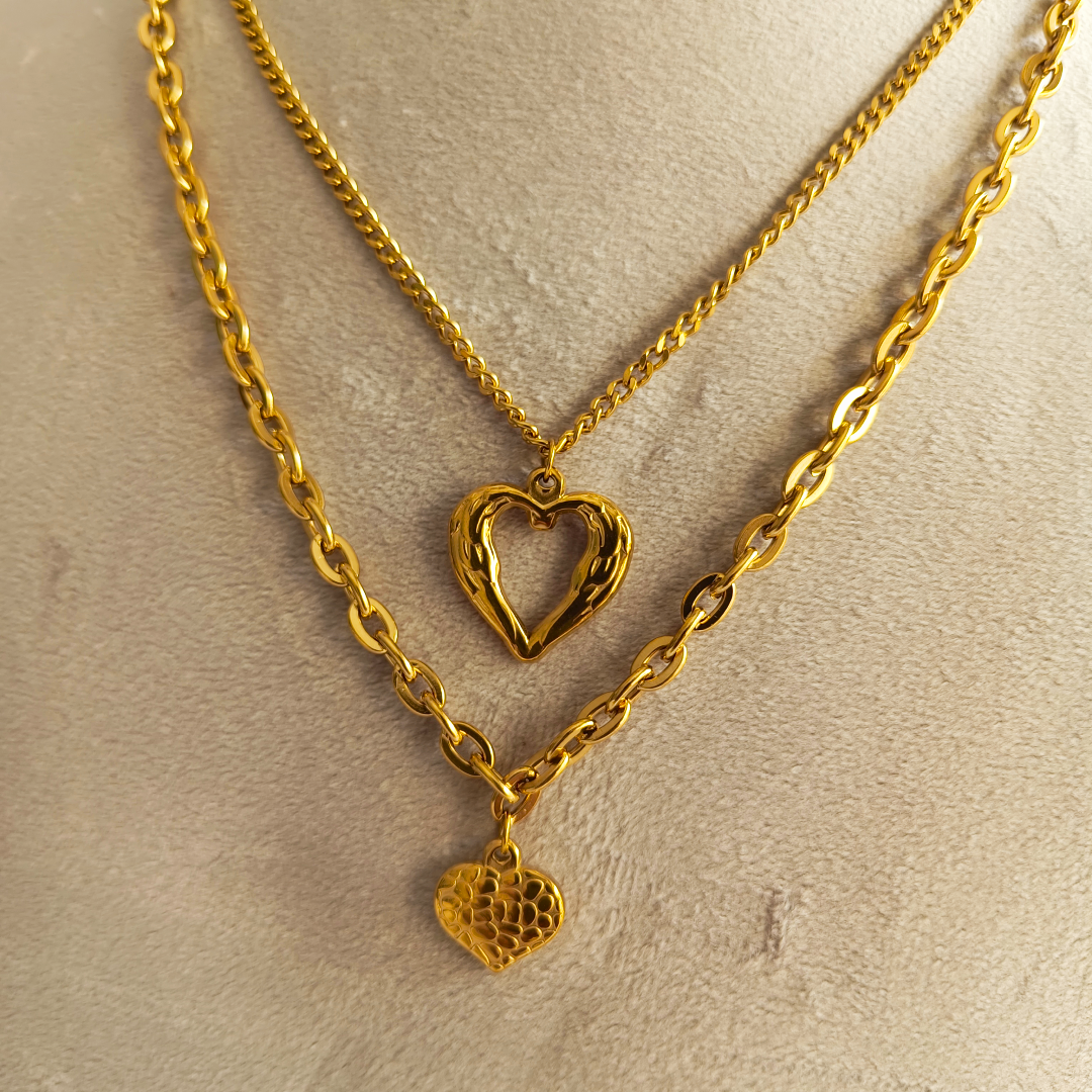 Milie Double Heart Necklace