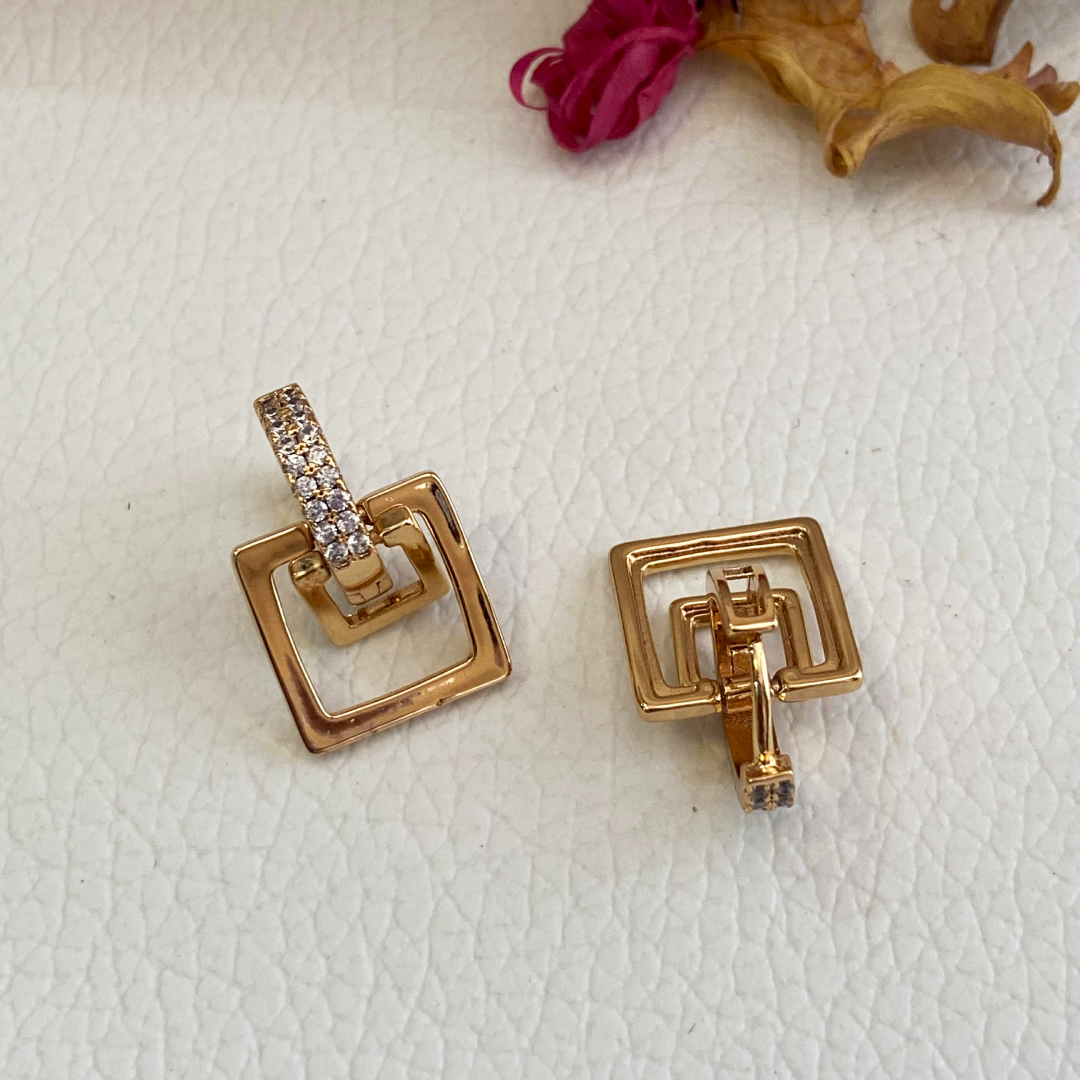 Square Stud Earrings