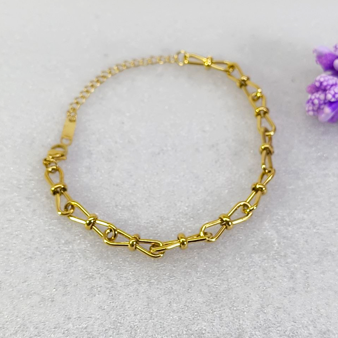 Zen Knot Infinity Chain Bracelet