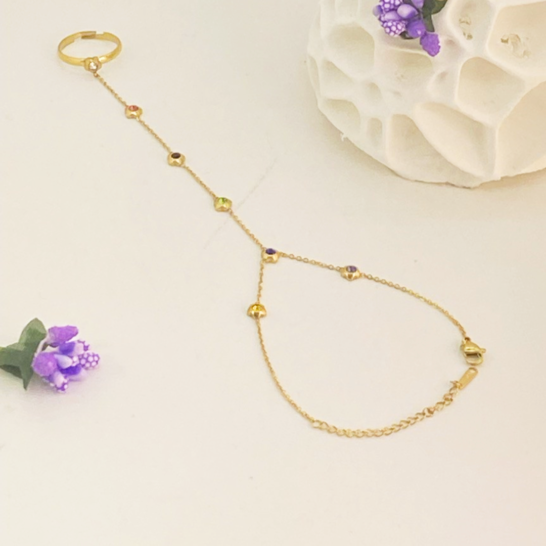 Adaa Ring Chain Bracelet