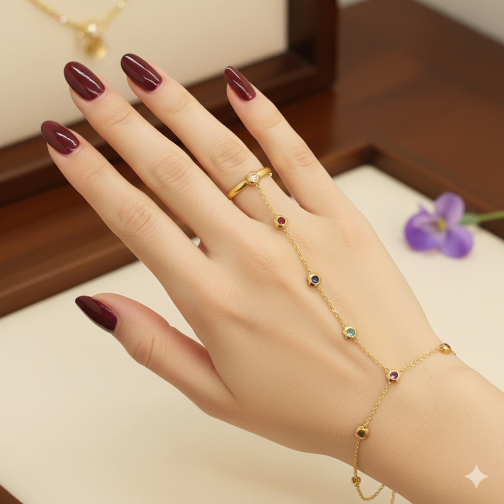 Adaa Ring Chain Bracelet