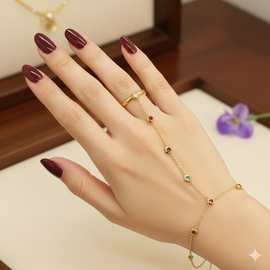 Adaa Ring Chain Bracelet