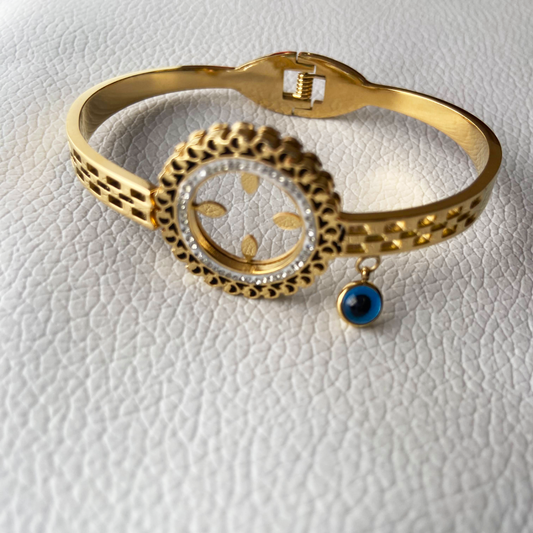 Evil Eye Pendant Kada Bracelet