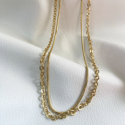 Jo Dual Chain Necklace