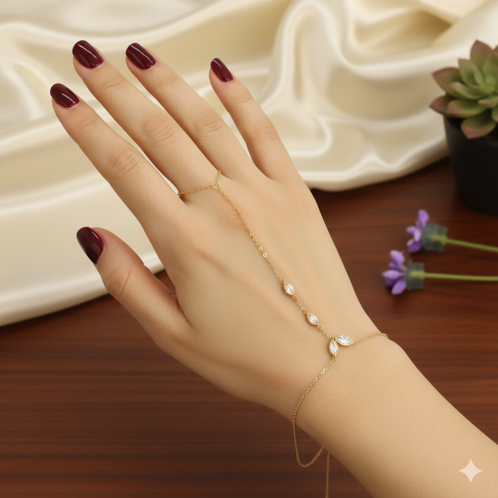 Mehek Ring Chain Bracelet