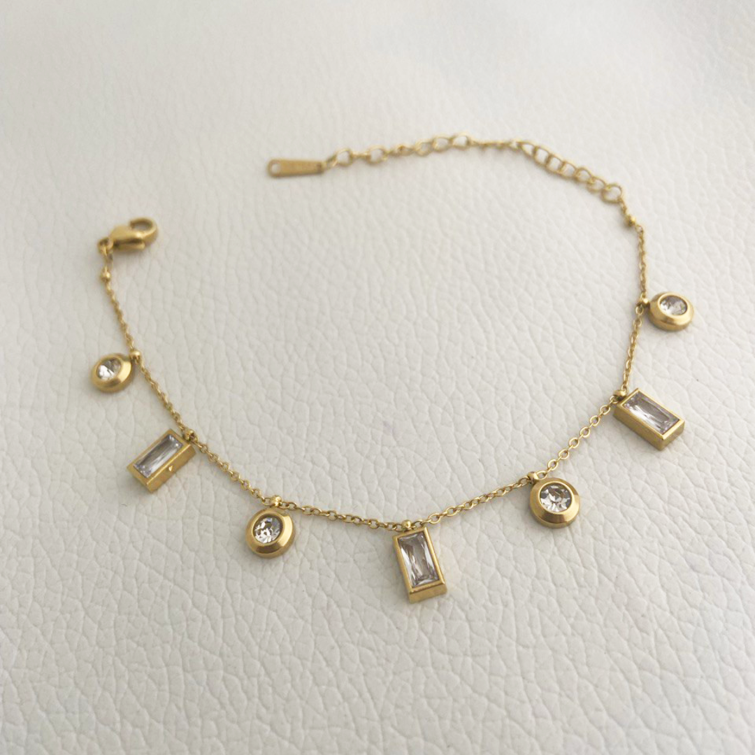 Mia Dainty White Stone Bracelet