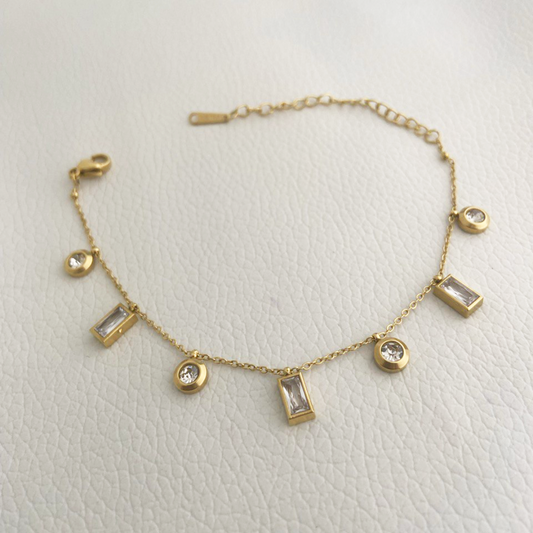 Mia Dainty White Stone Bracelet