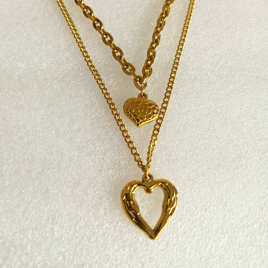 Milie Double  Heart Necklace