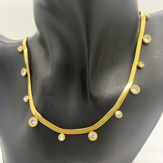 Nia Stone Drop Necklace