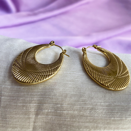 Oval Hoop Earrings