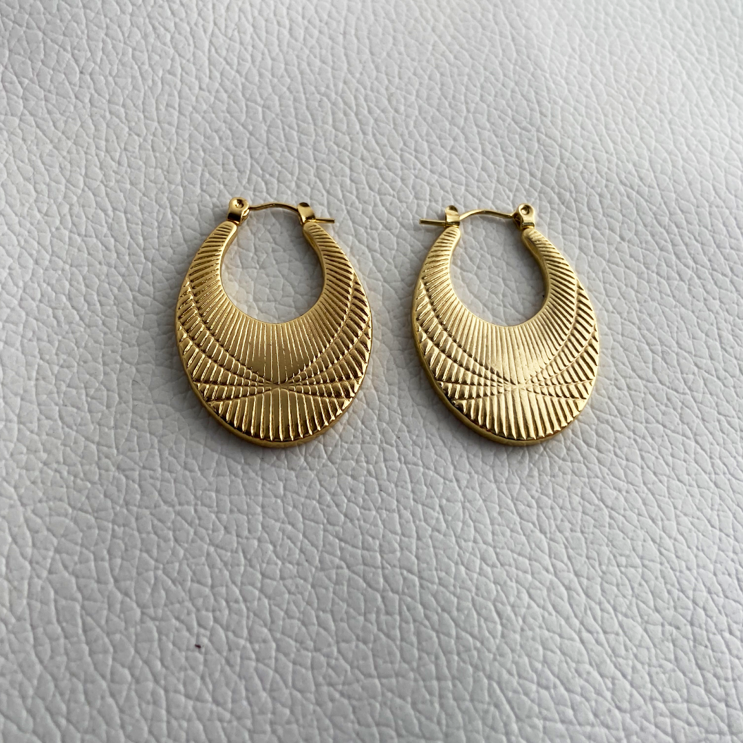 Oval Hoop Earrings