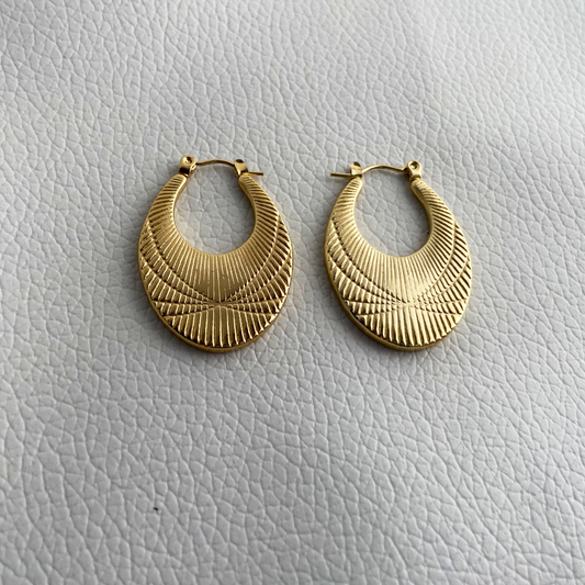 Oval Hoop Earrings