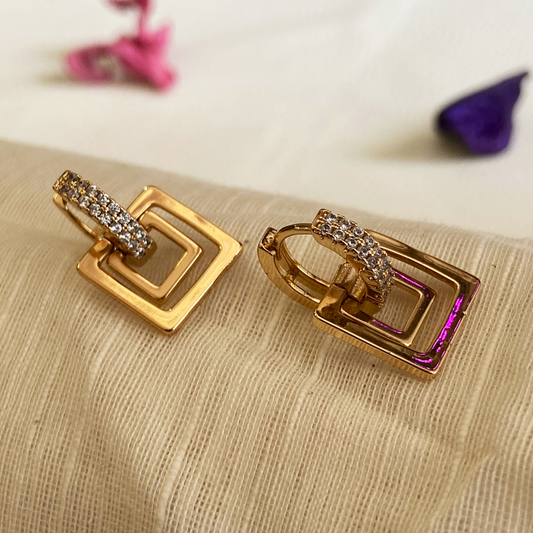 Square Stud Earrings