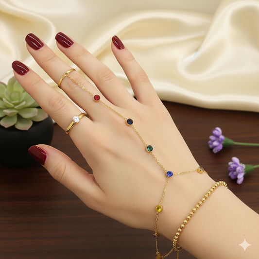 Riwaz Ring Chain Bracelet