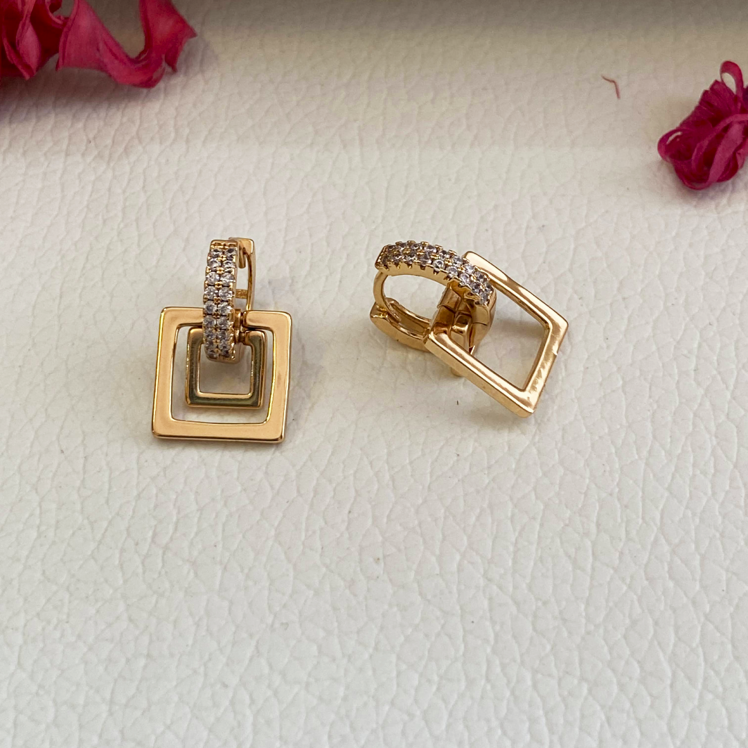 Square Stud Earrings
