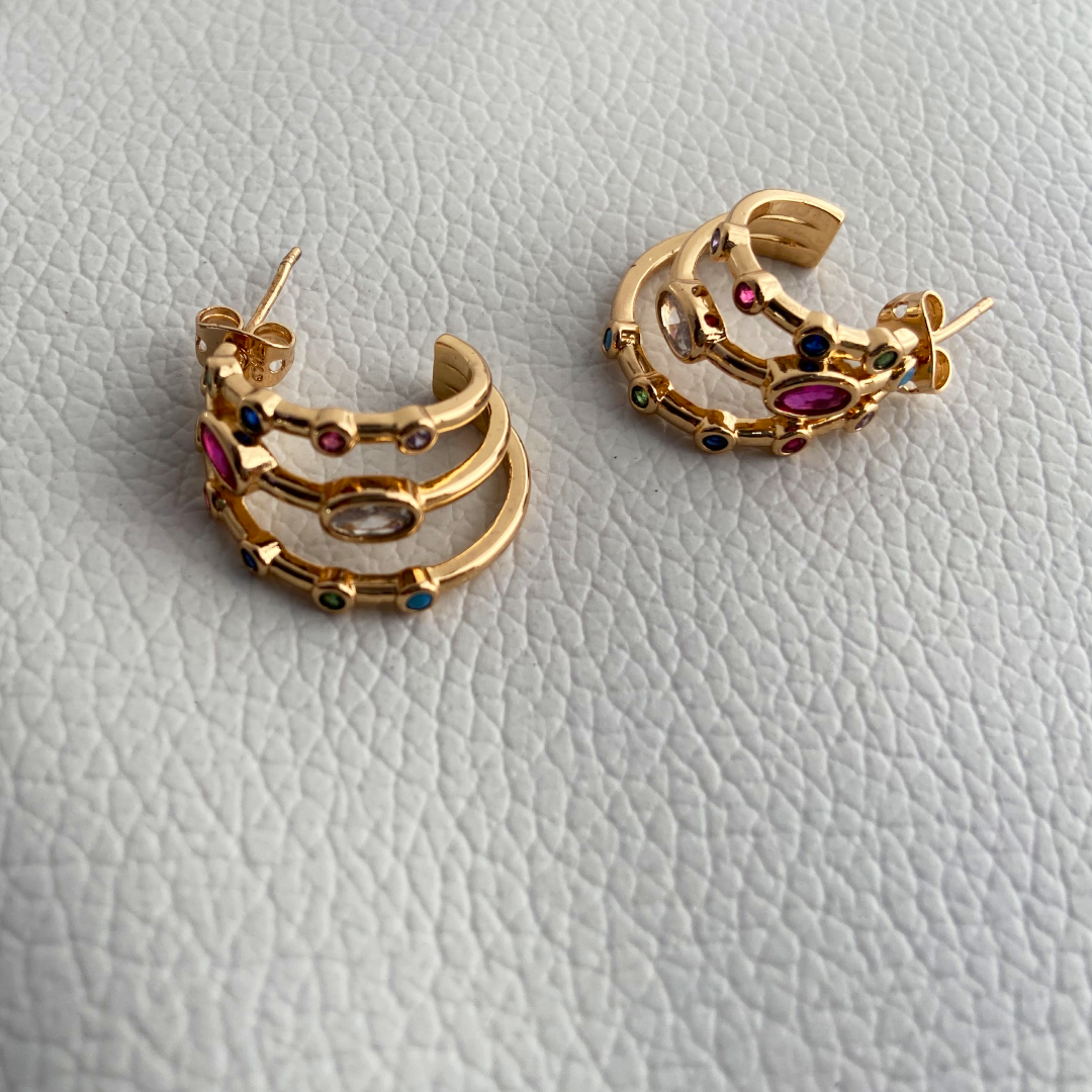 Trio Multicolor Earrings