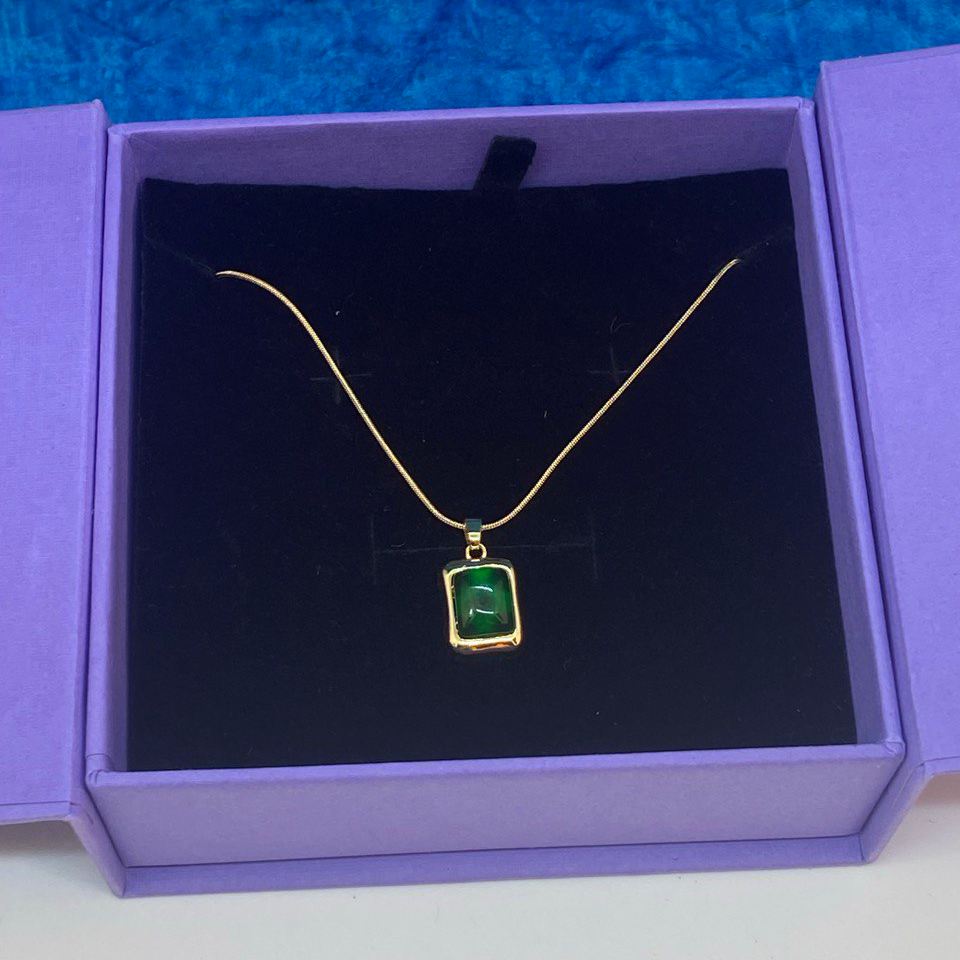 Tvara Green Stone Necklace