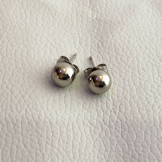 Twine Silver Stud Earrings