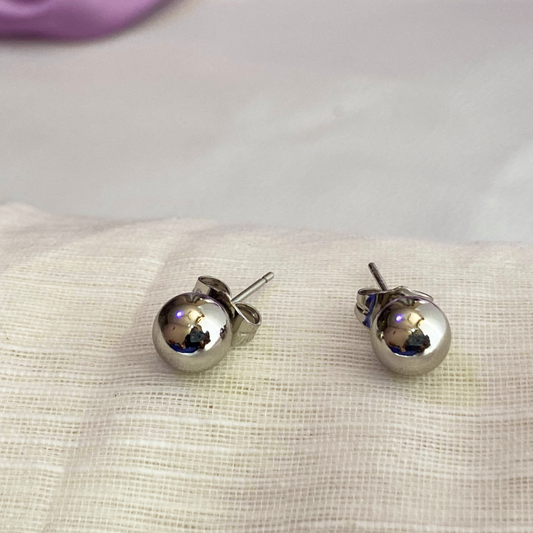 Twine Silver Stud Earrings