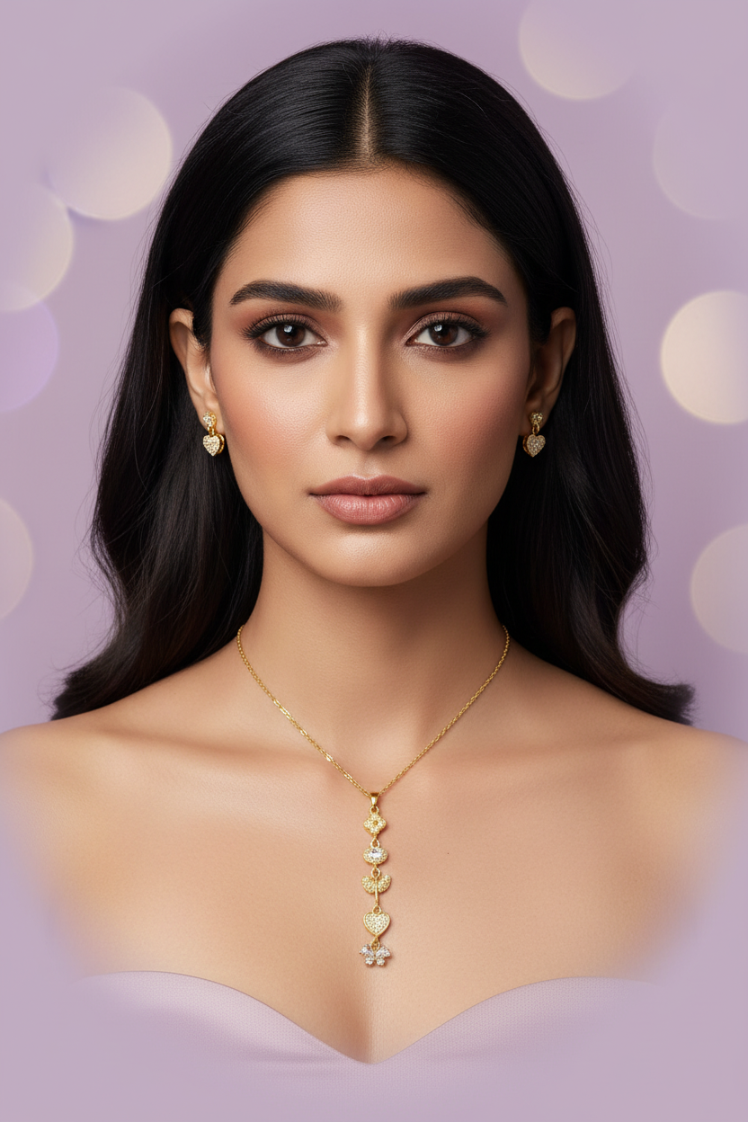 Velora Long Pendant Necklace