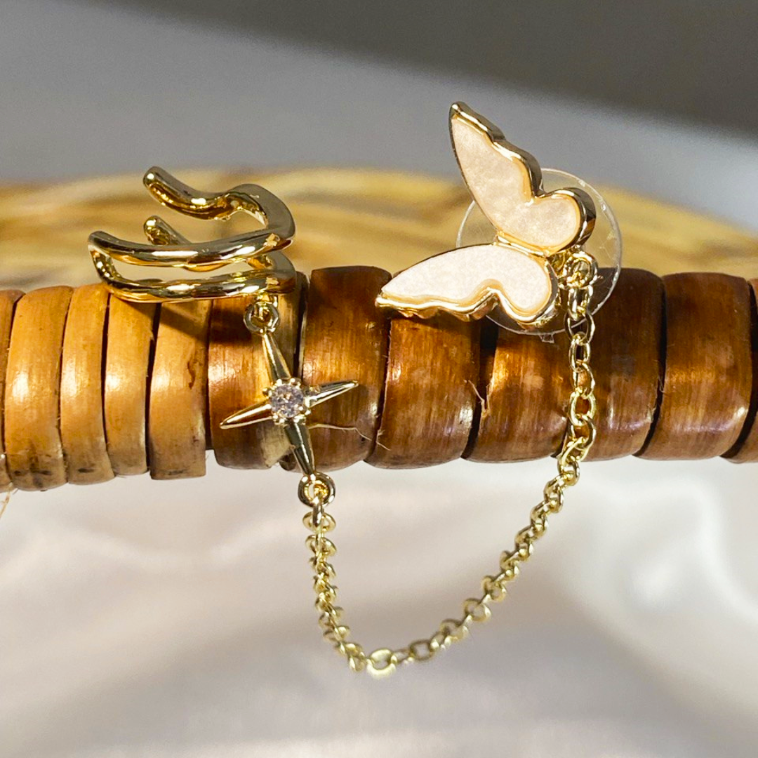 Vortex Butterfly Earcuffs