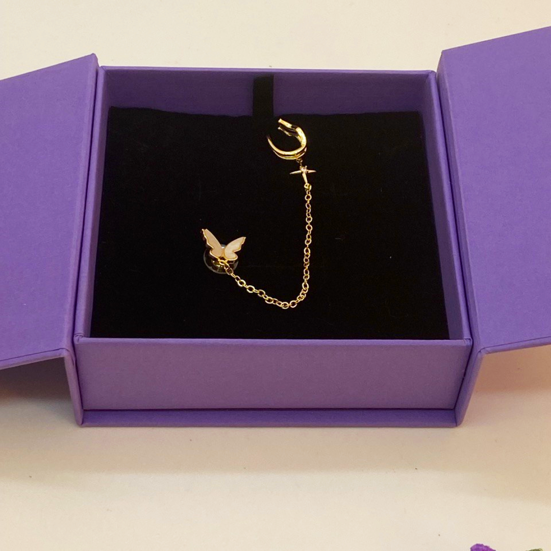 Vortex Butterfly Earcuffs