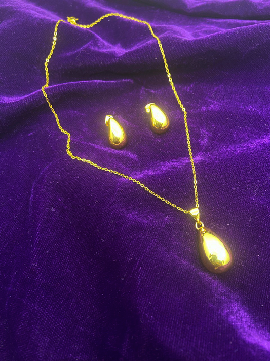 Water Drop Necklace Set