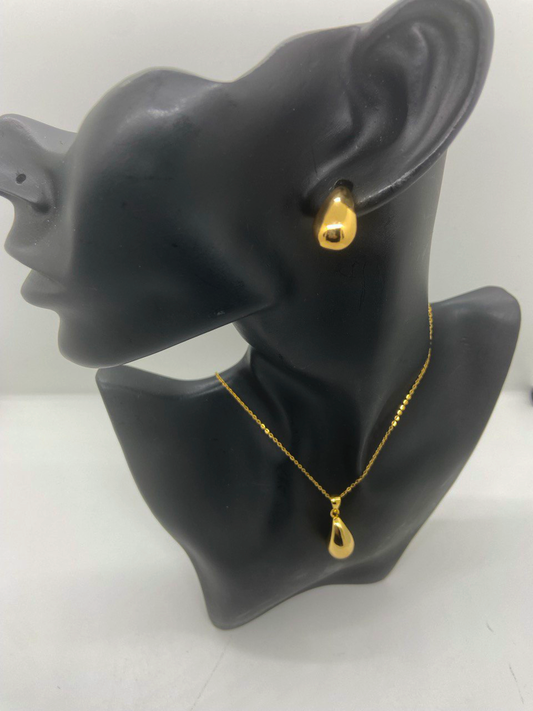 Water Drop Necklace Set