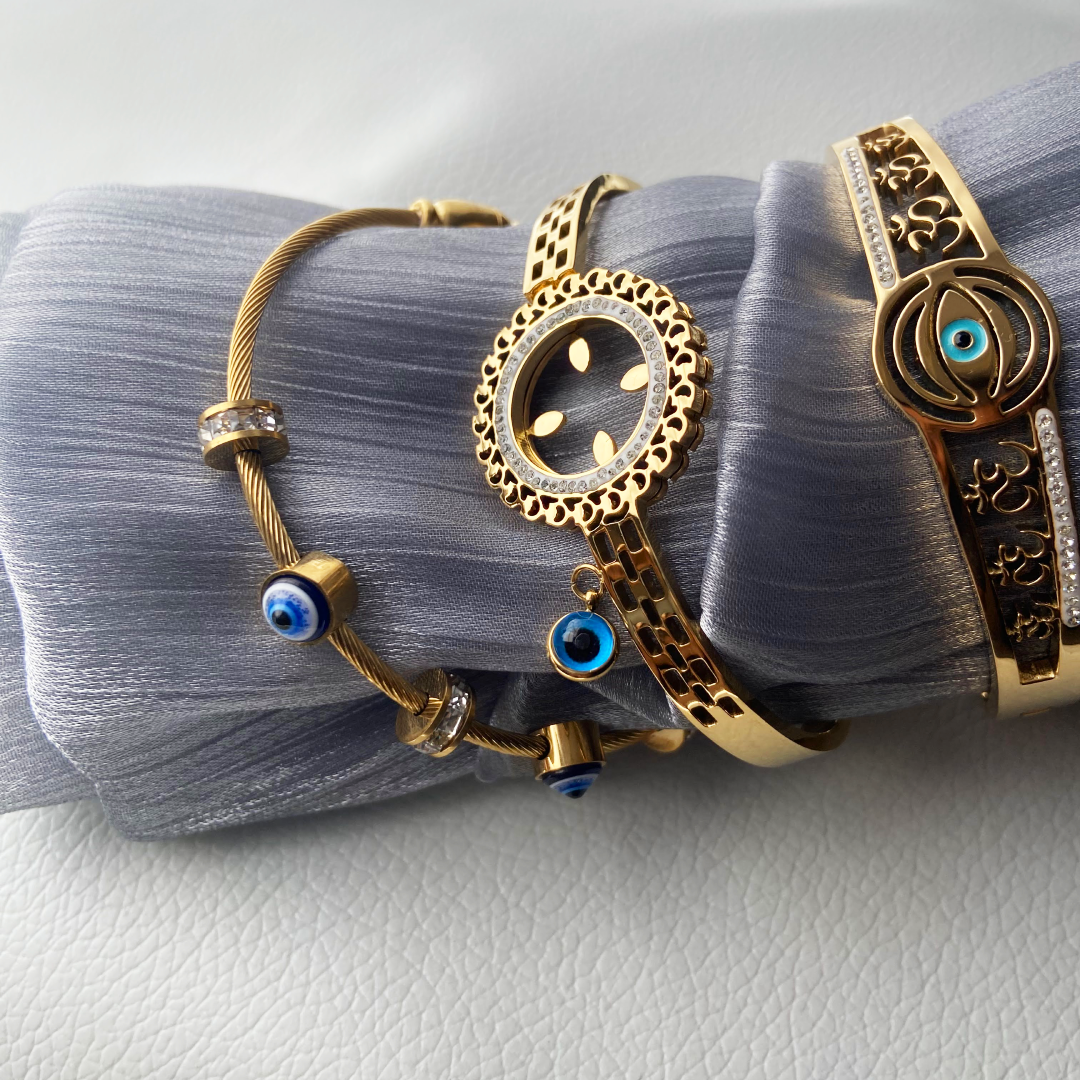 Luna Evil Eye Kada Bracelet