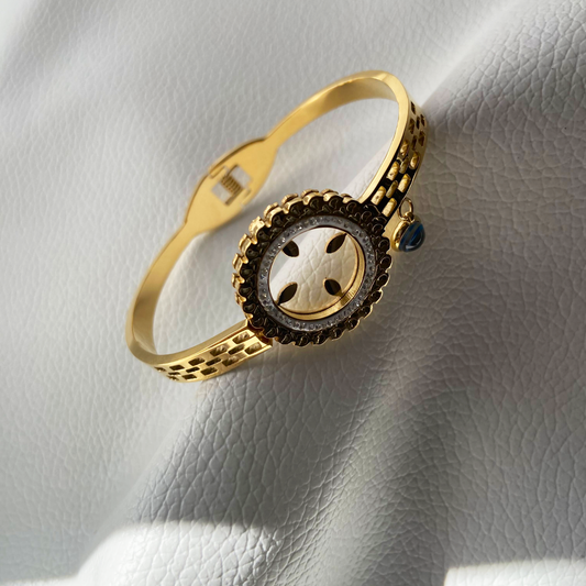 Evil Eye Pendant Kada Bracelet