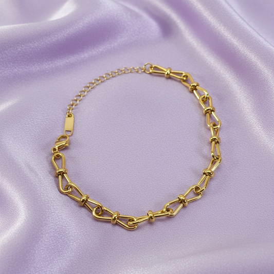 Zen Knot Infinity Chain Bracelet