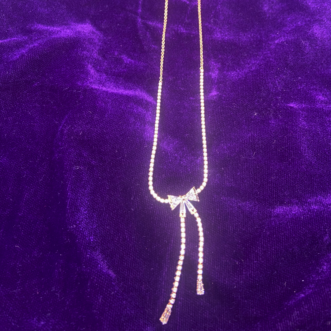 Luxe Rose AD Bow Chain