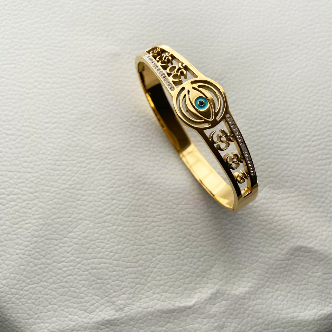 Om Evil Eye Kada Bracelet