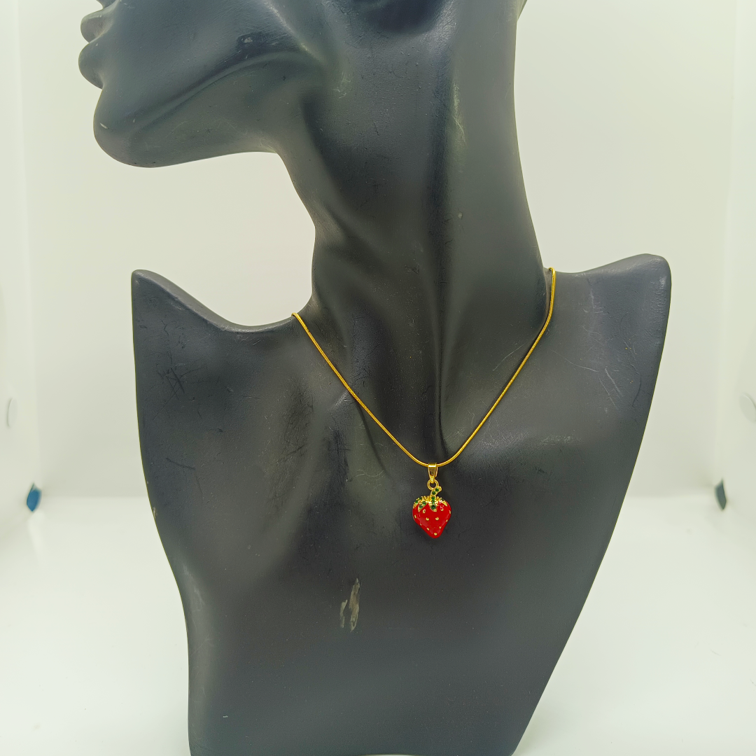 Strawberry Heart Necklace