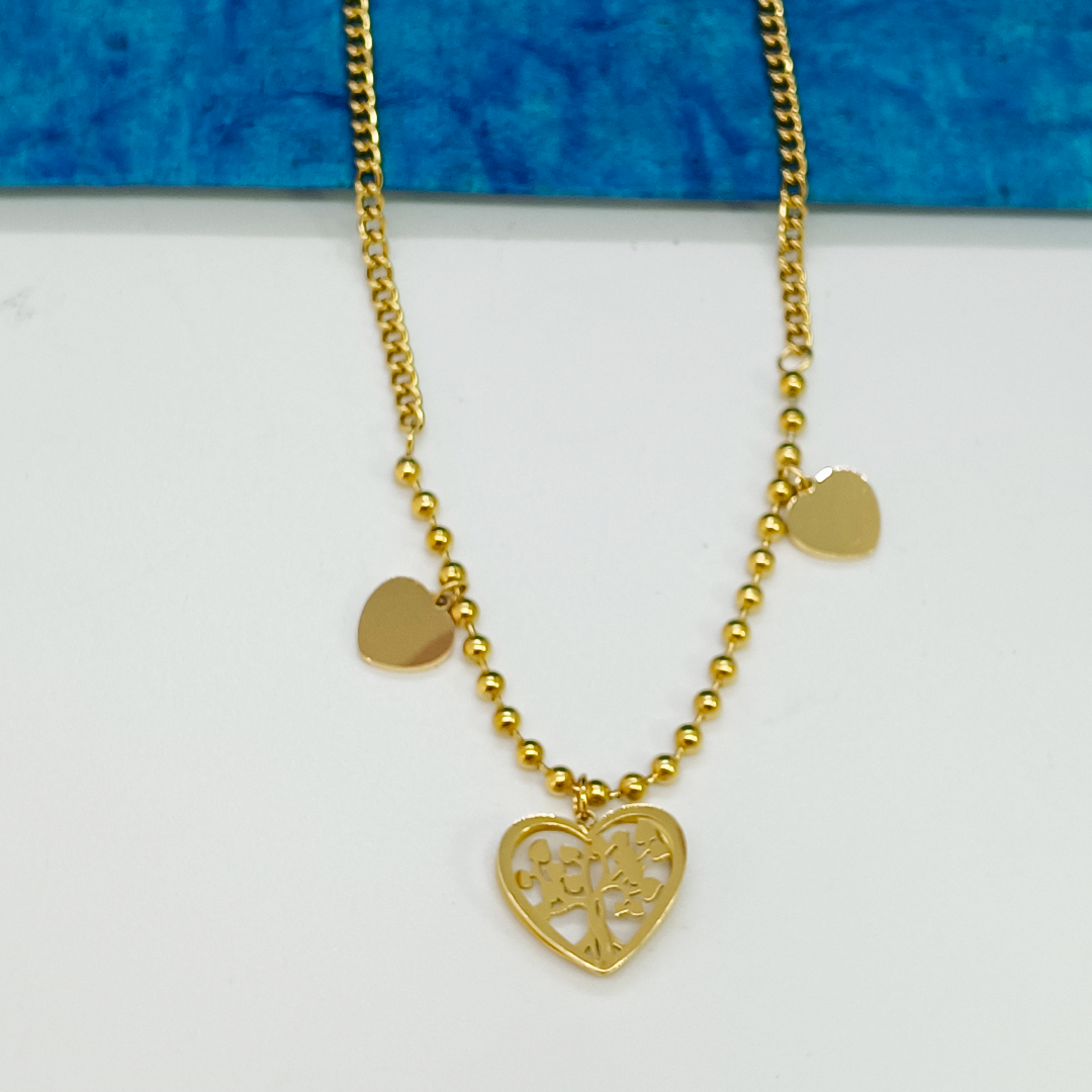 Luvia Tree of Life Heart Necklace